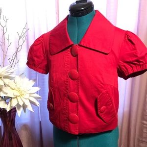 ❤️ Kensie red s/s crop jacket